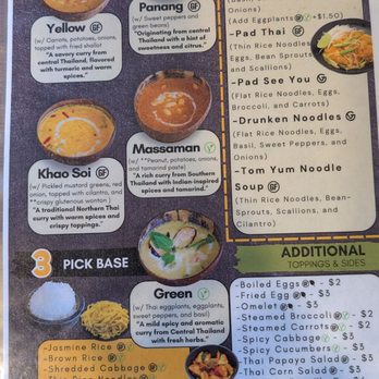 CoCoCurry - (back) food menu as of April 2026 - Thai Near Me - San Diego, California CoCoCurry - (back) food menu as of April 2026 - Thai Near Me - San Diego, California