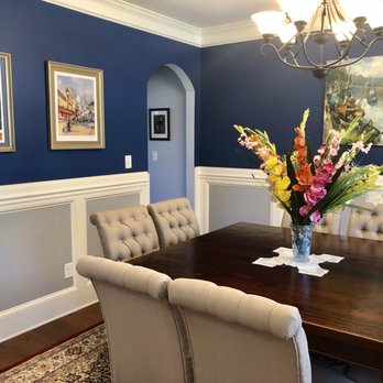 The Paint Guys - Sherwin Williams "Indigo Cloth"  4009-7 Paint Code (blue)  Sherwin Williams "Polished Silver" 4008-1B Paint Code - Painters Near Me - Evans, Georgia