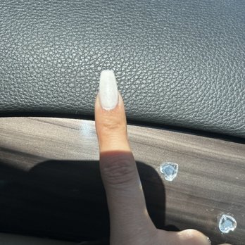 8 Pretty Nails and Spa - Streaky and nail polish on my skin - Nail Salons Near Me - Surprise, Arizona