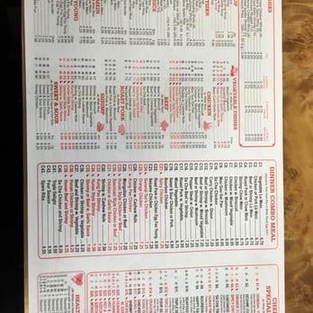 China King - a menu for a chinese restaurant - Chinese Near Me - Gastonia, North Carolina