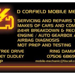 D CORFIELD MOBILE MECHANIC