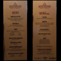 Hotshotz Bar & Grill - Food menu. They have street style tacos that aren't on the menu. So good!