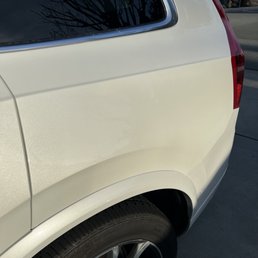 Fixed and painted main dent. Fixed and painted main dent.