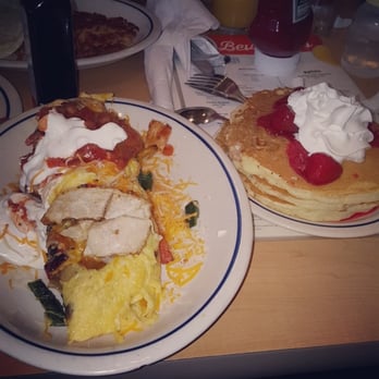 IHOP - Chicken fajita omelette is amazing ! & strawberry cheesecake pancakes very mouthwatering - Breakfast & Brunch Near Me - Brea, California IHOP - Chicken fajita omelette is amazing ! & strawberry cheesecake pancakes very mouthwatering - Breakfast & Brunch Near Me - Brea, California