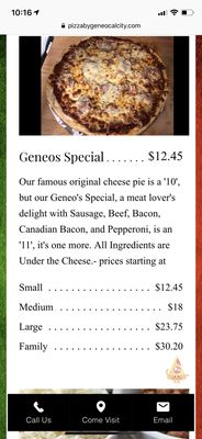 Menu photo 3 Pizza By Geneo Calumet City, IL Menu photo 3 Pizza By Geneo Calumet City, IL