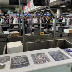 Dublin Airport Terminal 1 - Got in line around 6:30 am on a Saturday morning on June 18th.  Took about 90 minutes to get through security. Much faster than anticipated.