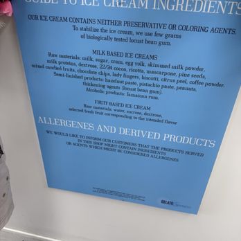 Gelato Cimmino - Ingredient poster - Gelato Near Me - Gilbert, Arizona