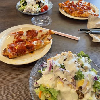 Mountain Mike's Pizza - Salad and pizza bar. All you can eat! Very good. - Pizza Near Me - Brea, California Mountain Mike's Pizza - Salad and pizza bar. All you can eat! Very good. - Pizza Near Me - Brea, California