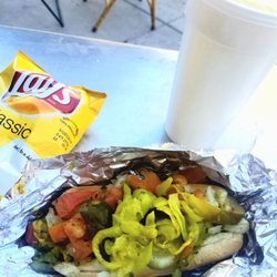 Ed The Hotdogger - Chicago Dog, chips and homemade Lemonade