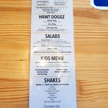 The Burger Stand - Back of menu sides, Dogs, salads, kids and shakes - Burgers Near Me - Lawrence, Kansas The Burger Stand - Back of menu sides, Dogs, salads, kids and shakes - Burgers Near Me - Lawrence, Kansas