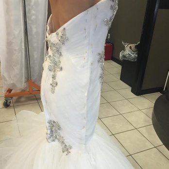 Tailor Studio - Martin Wedding - Lori turned it into the most beautiful dress...this was a size 14. I'm 5'4 118lbs. - Sewing & Alterations Near Me - Rancho Cucamonga, California Tailor Studio - Martin Wedding - Lori turned it into the most beautiful dress...this was a size 14. I'm 5'4 118lbs. - Sewing & Alterations Near Me - Rancho Cucamonga, California