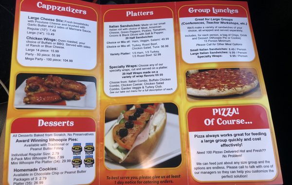 Menu photo 1 Cappza's Pizza Waterville, ME