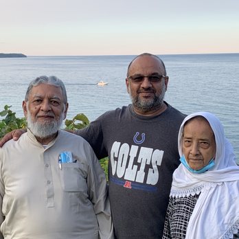 Big Bay Park - I, my son Tanvir Sagri and wife Sagri enjoying the pleasant evening. - Parks Near Me - Whitefish Bay, Wisconsin