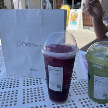 Heytea - Matcha and grape - Bubble Tea Near Me - Milpitas, California