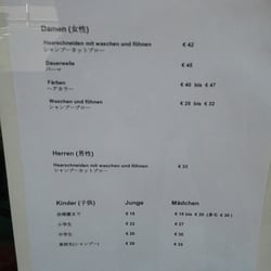 Friseur Noriko - Preisliste