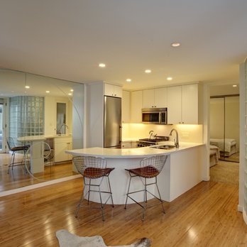 Plonowski Architects + Builders - Build-out of the unfinished 1st floor of a San Francisco Victorian house created a modern 1-bedroom Pied-à-terre apartment. - General Contractors Near Me Plonowski Architects + Builders - Build-out of the unfinished 1st floor of a San Francisco Victorian house created a modern 1-bedroom Pied-à-terre apartment. - General Contractors Near Me