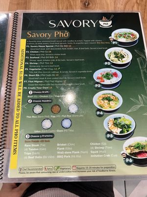 Menu photo 2 Savory Pho Porter Ranch, CA