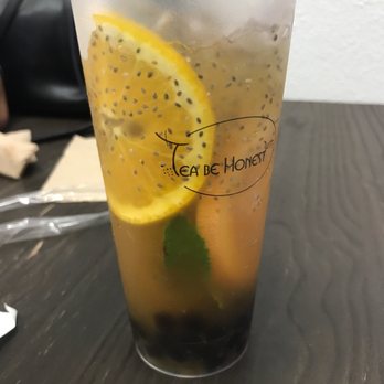 Tea Be Honest - Citrus blossom . Orange slice and grapefruit slice . Chia , mint - Coffee & Tea Near Me - Palm Desert, California