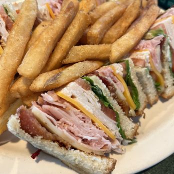 Metro Diner - Club sandwich with fries. - American Near Me - Tampa, Florida Metro Diner - Club sandwich with fries. - American Near Me - Tampa, Florida