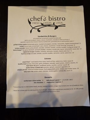 Menu photo 6 Chef's Bistro North Conway, NH Menu photo 6 Chef's Bistro North Conway, NH