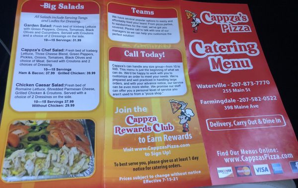 Menu photo 3 Cappza's Pizza Waterville, ME