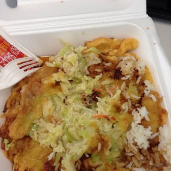 Tea Cup Cafe - You see that dark blob in the middle of the yellow green? My only chop of meat in my flour-style egg foo young. - Dim Sum Near Me - Sacramento, California