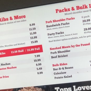 Tops Bar-B-Q - Updated menu 11/2020 - Barbeque Near Me - Memphis, Tennessee Tops Bar-B-Q - Updated menu 11/2020 - Barbeque Near Me - Memphis, Tennessee