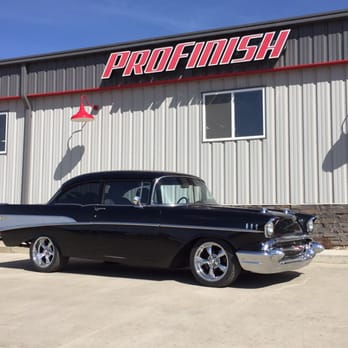 ProFinish - Nice 57 Chevy two door in today - Body Shops Near Me - Mandan, North Dakota ProFinish - Nice 57 Chevy two door in today - Body Shops Near Me - Mandan, North Dakota