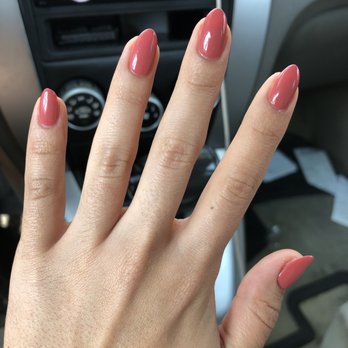 Annie's Nails - Raspberry (069) color. Asked for rounded but slightly almond nail shape. Perfect! - Nail Salons Near Me - San Jose, California Annie's Nails - Raspberry (069) color. Asked for rounded but slightly almond nail shape. Perfect! - Nail Salons Near Me - San Jose, California