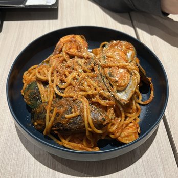 A Corner Cafe - Seafood pasta - Cafes Near Me - Markham, Ontario