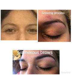 Glamorous Eyebrows And Skin - Believe in process  she wanted thick brows so we left some hair to grow now here it is production we still little more to grow #browgoal#