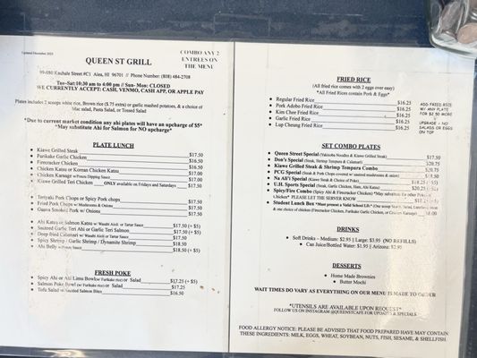 Menu photo 5 Queen St Cafe & Grill Aiea, HI Menu photo 5 Queen St Cafe & Grill Aiea, HI