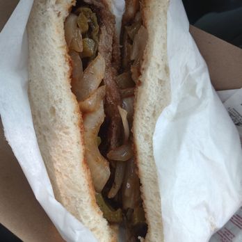 Meat Market - Clovis - Ribeye sandwich grilled peppers and onions. - Meat Shops Near Me - Clovis, California