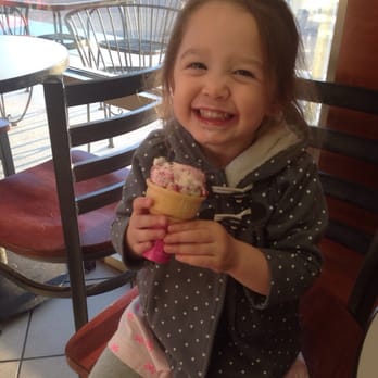 Baskin Robbins - a little girl eating an ice cream cone - Ice Cream & Frozen Yogurt Near Me - Richland, Washington
