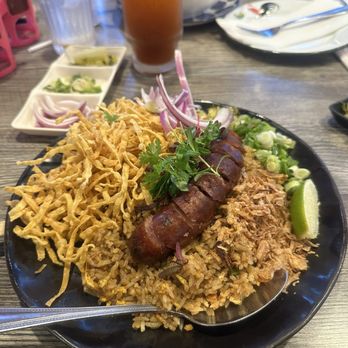 Chiang Rai - Khao Soi Curry Fried Rice with Spicy Pork Sausage - Thai Near Me - Tustin, California