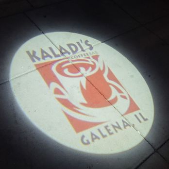 Kaladi's Coffee Bar - Cool light projection on sidewalk. - Coffee & Tea Near Me - Galena, Illinois Kaladi's Coffee Bar - Cool light projection on sidewalk. - Coffee & Tea Near Me - Galena, Illinois