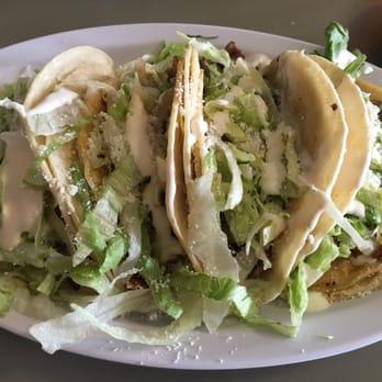 Taqueria La Calpeña - All our tacos topped with lettuce and a creamy salsa! - Mexican Near Me - Camden, New Jersey Taqueria La Calpeña - All our tacos topped with lettuce and a creamy salsa! - Mexican Near Me - Camden, New Jersey