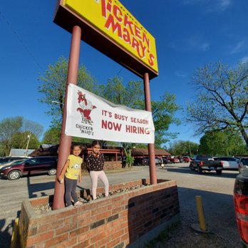 Chicken Mary's - two people standing in front of a sign - Southern Near Me - Pittsburg, Kansas Chicken Mary's - two people standing in front of a sign - Southern Near Me - Pittsburg, Kansas