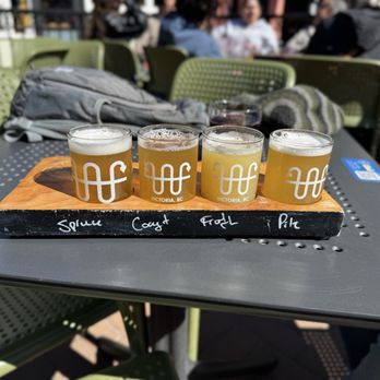 Whistle Buoy Brewing - Love me some flights!!  Generous portions! - Breweries Near Me - Victoria, British Columbia