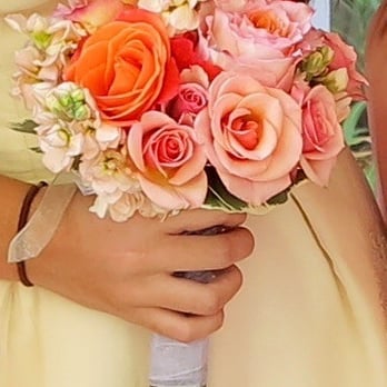 Posy Peddler - Bridal bouquet with young teen as model for bridal party recreation. - Florists Near Me - Escondido, California Posy Peddler - Bridal bouquet with young teen as model for bridal party recreation. - Florists Near Me - Escondido, California