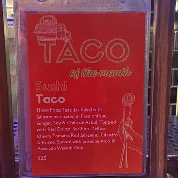 Vida Verde - Taco of the Month - Cocktail Bars Near Me - New York, New York Vida Verde - Taco of the Month - Cocktail Bars Near Me - New York, New York