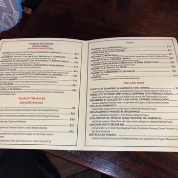 Trattoria Via Veneto - Menu. - Italian Near Me - Nutley, New Jersey