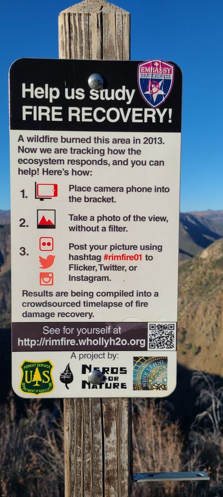 Stanislaus National Forest Vista: Rim of the World Logo