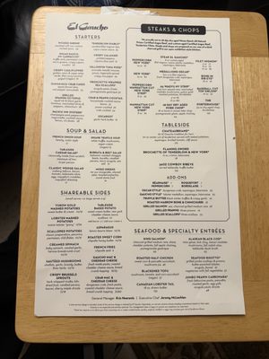 Menu photo 1 El Gaucho - Bellevue Bellevue, WA