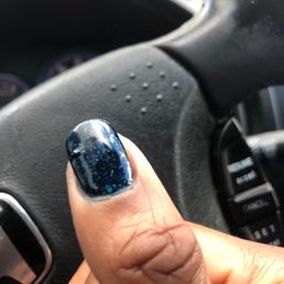 Awesome color,  but lots of defects.  In the techs defense, she was very patient in trying to correct.