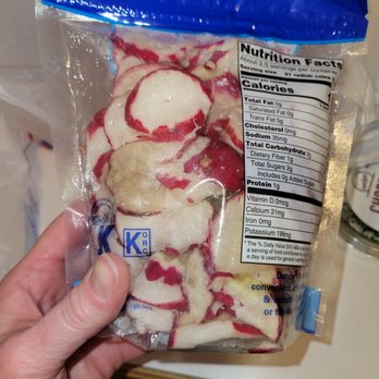 Meijer - Radishes given to me at Grocery Pick-up, despite being visibly rotten from outside the bag. - Grocery Near Me - Flint, Michigan