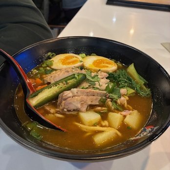 Artisan Ramen - Curry Ramen.  Very good but Jalapeno was a bit overpowering.  Four Stars - Asian Fusion Near Me - Milwaukee, Wisconsin