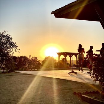 Hilltop Tavern and Inn - Sunset over the pergola - Venues & Event Spaces Near Me - Apple Valley, California