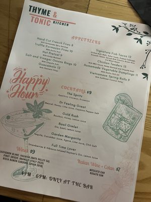 Menu photo 4 Thyme & Tonic New York, NY