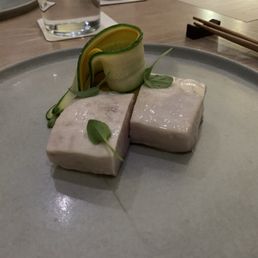 Swordfish and heirloom squash over creamed corn
